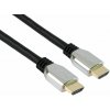 Video kábel PremiumCord ULTRA HDMI 2.1 High Speed + Ethernet kábel 8K @ 60Hz, 4K @ 120Hz, 3m pozlátené (KPHDM21Z3)