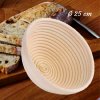 SLOVAKIA TREND 2211607 Okrúhla ošatka ratanová na kysnutie cesta / na chlieb - 1 kg 25 cm MagicHome