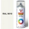 Sprej biely lesklý 400ml odtieň RAL 9010 farba biela lesklá, Schuller Ehklar, farby v spreji PRISMA COLOR 91001