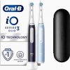 Oral-B iO Series 3 Duo čierna & Blue elektrická zubná kefka, 3 režimy, časovač, tlakový senzor, puzdro