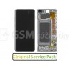LCD Displej + Dotykové sklo + Rám Samsung Galaxy S10 Plus G975F - originál Farba: Čierna