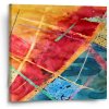 Sablio Obraz Farebné čiary - 50x50 cm