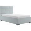 Blanar Posteľ 120x200 TROJA nohy chróm N31/aston 17 čalúnené 127 cm x 115 cm x 212 cm