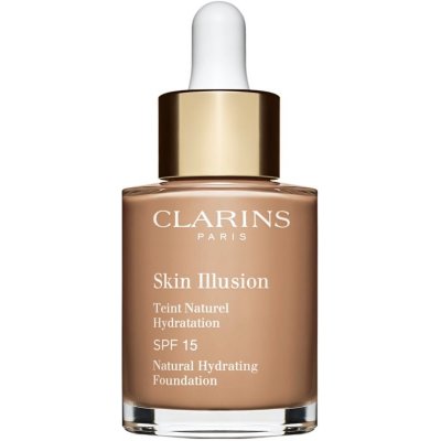 Clarins Skin Illusion Natural Hydrating Foundation rozjasňujúci hydratačný make-up SPF 15 odtieň 112C Amber 30 ml
