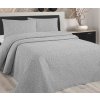 Prehoz na posteľ, Leaf, sivý 240 x 260 cm