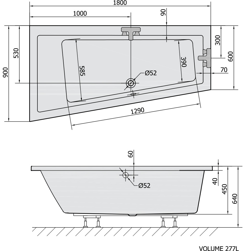 Polysan ANDRA 180 x 90 cm 72872BM