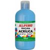 Alpino Fľaša akrylové farby do školy 250ml. modrá azúrová