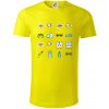 Očný lekár ikony - Tričko z organickej bavlny - XL ( Citrónová )