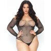 LEG AVENUE CRYSTALIZED FISHNET BODYSTOCKING