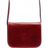 Dámska kožená kabelka Florence 43 bordovej farby 20 x 14 x 7 cm