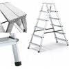 Hliníkový rebrík Drabest obojstranný 2x6, nosnosť 125 kg