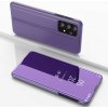 Knižkové púzdro Electroplating Mirror na Samsung Galaxy A73 5G - Fialovo modrá