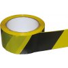 Kinekus pvc páska výstražná lepiaca 50 mm x 66 m čierno-žltá