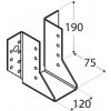 Oramat 60x100x75mm hr. 2,0mm Trámová papuča vonkajšia