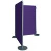 Zostava 2 textilných paravánov 150x100 cm, výška 150 cm fialová