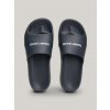 Tommy Jeans Žabky TJW CHUNKY FLATFORM SLID Modrá