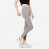 DOMYOS Dámske 7/8 legíny Fit+ 500 Slim na fitness sivé melírované 2XL W38 L31