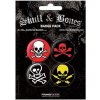 Placka set - Skull & Bones - 4x38mm (07-4359)