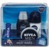 Nivea set men 2x sprchový gél 50ml + krem 30ml + roll on 50ml + balzam na pery 4,8g