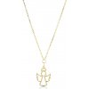 Lillian Vassago Zlatý náhrdelník s Anjelikom LLV22-GN008