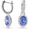 Swarovski Trblietavé náušnice krúžky s príveskami 2v1 Una Angelic 5671817