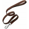 Hnedé vodítko kožené VIP GA 200cm x 18mm Ferplast