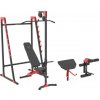 Zostava MH26/lavica + stojany viacpolohové + kladka + adaptéry na nohy a biceps (Marbo MH2)
