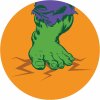 Komar Samolepiaca vliesová fototapeta Dot Avengers Hulks Foot Pop Art pr. 125 cm