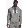 Pánska mikina s kapucňou Under Armour Rival Fleece Logo HD-BLK sivá L