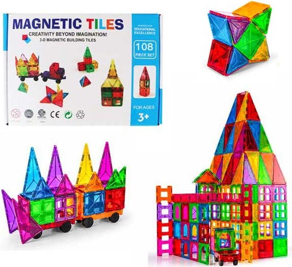 Magnetic Tiles sada 108ks
