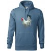 Sliepka kreslená biela - Mikina pánska Cape s kapucňou - 2XL ( Denim )
