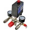 G80306 Tlakový spínač - presostat 230 V s manometry, maximální tlak 12 bar