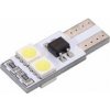 Žiarovka 4 SMD LED 12V T10 s rezistorom CAN-BUS ready biela