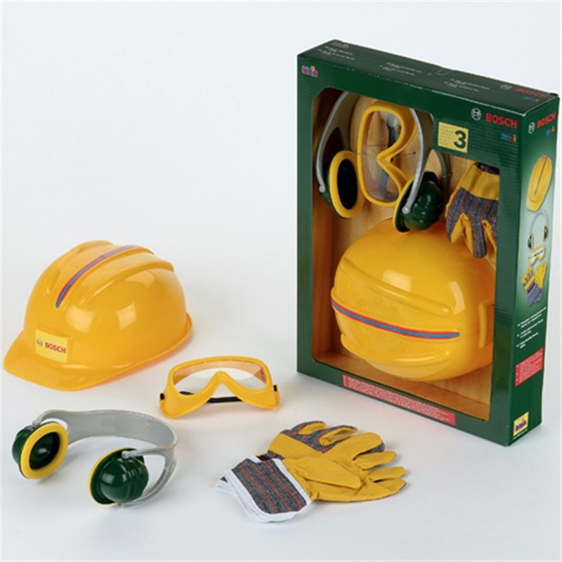 Klein Bosch Toys pracovný set 4 dielny ochranná prilba okuliare rukavice  chránič uší od 23,76 € - Heureka.sk