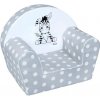 Detské kreslo New Baby Zebra sivé