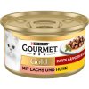 Gourmet, 2 balenia - 25% zľava - jemné kúsky losos & kura 24 x 85 g