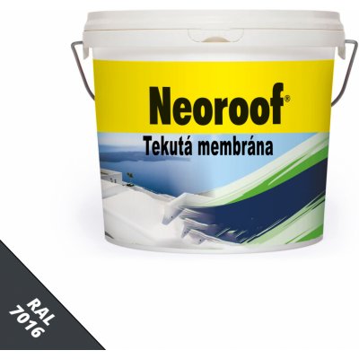 Neoroof - tekutá hydroizolácia odrážajúca slnko: 13 kg Antracitová (7016)