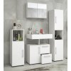 VCM VCM Kúpeľňový set Flandu so zrkadlovou skrinkou, biela