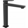 Sapho Sapho, TURSI stojanková umývadlová batéria vysoká bez výpuste, predĺžená hubica, čierna matná, TI007B