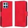 Peňaženkové kožené puzdro Calf na Honor X8 5G/X6 - Červená