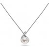 iZlato Forever Perlový náhrdelník v bielom zlate so zirkónmi IZ12168AZ