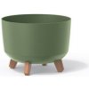 PROSPERPLAST Kvetináč GRACIA STANDARD 28,5 cm zemito zelený