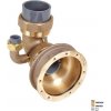 Hugo Lahme masážna tryska na podlahu 90 ° s nasávaním vzduchu, bronzová, napojenie DN=63 mm a DN=20 mm, pre fóliové a keramické bazény