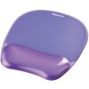 Fellowes CRYSTAL Mouse & Wrist Pad gel fialový