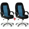Kancelárske kreslo KEVIN 1+1 ZADARMO, modrá
