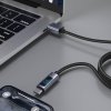 Kábel SWISSTEN USB-A na USB-C s LCD displejom - 1 m - čierny