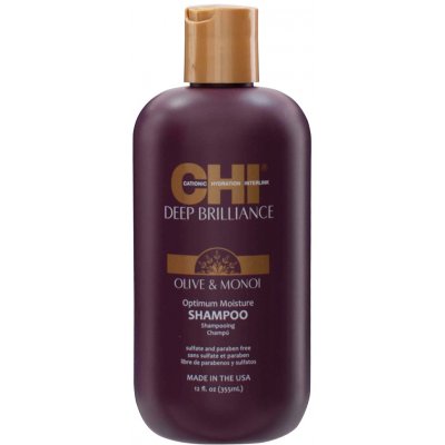 CHI Deep Brilliance Olive & Monoi Optimum Moisture Shampoo - optimálne hydratačný šampón, 355 ml