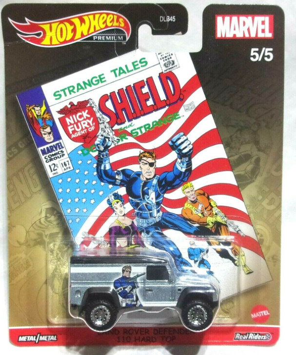 Mattel Hot Wheels Premium Marvel Land Rover Defender 110 Hard Top