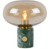 Lucide 03520/01/62 Stolná lampa CHARLIZE E27, 40W, IP20, jantárová/zelená