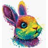 Diamondi Diamantové maľovanie - POP-ART PORTRÉT KRÁLIKA Rámovanie: vypnuté plátno na rám, Rozmer: 40x50 cm